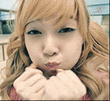 Anime blowing kiss gif